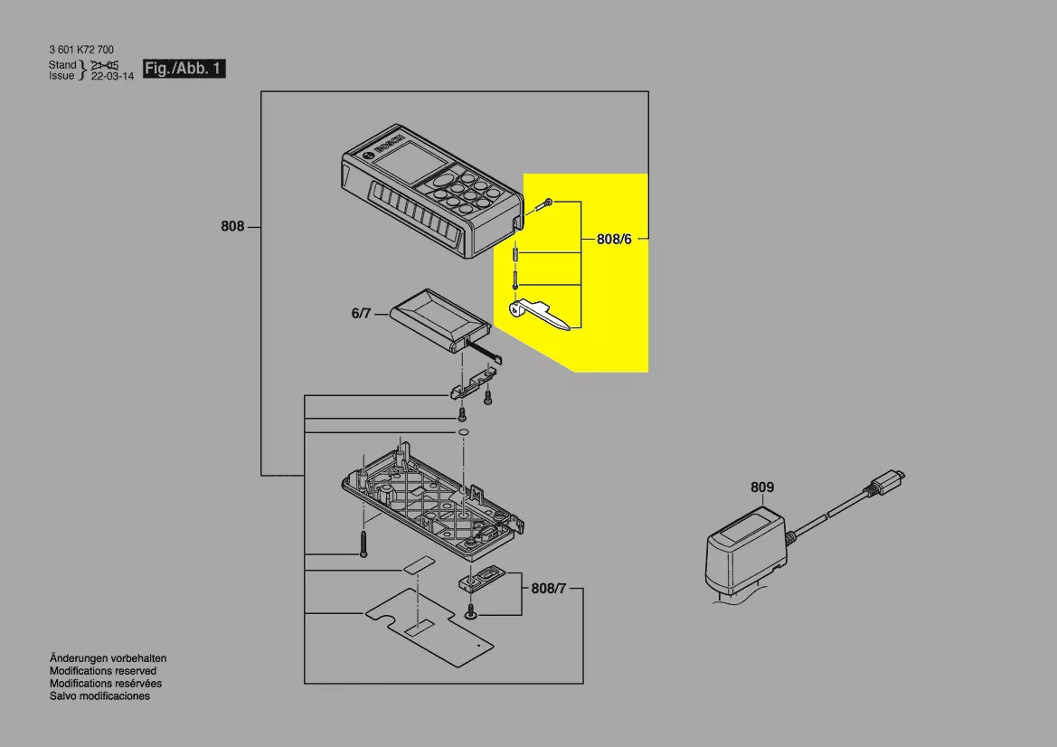 Dard de mesure réf. 2 609 169 030 BOSCH